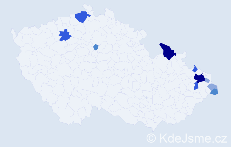 Příjmení: 'Širanec', počet výskytů 28 v celé ČR