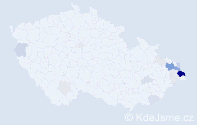 Příjmení: 'Szurman', počet výskytů 91 v celé ČR