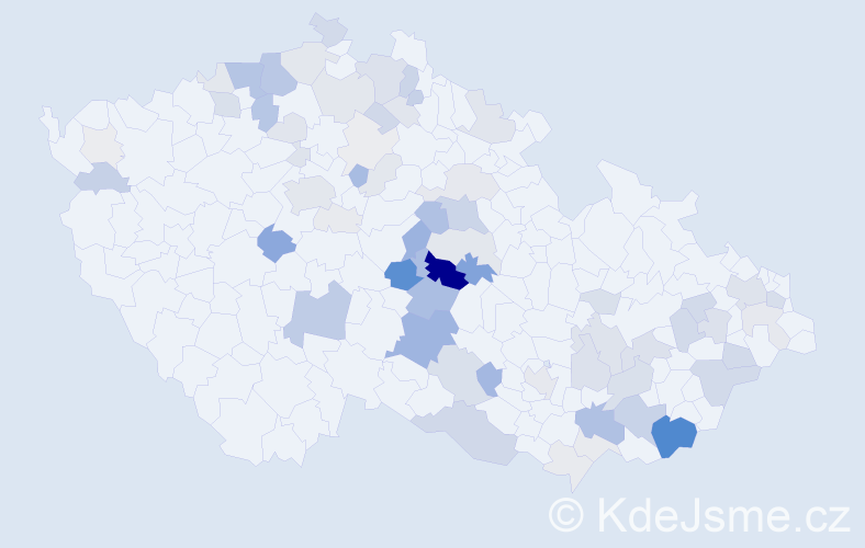 Příjmení: 'Doležálek', počet výskytů 248 v celé ČR