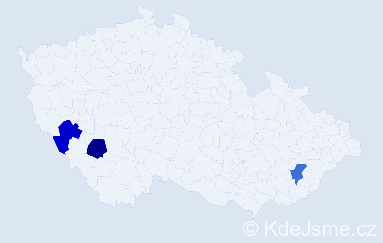 Příjmení: 'Greill', počet výskytů 3 v celé ČR