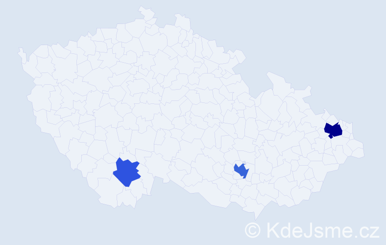 Příjmení: 'Bulišová', počet výskytů 6 v celé ČR