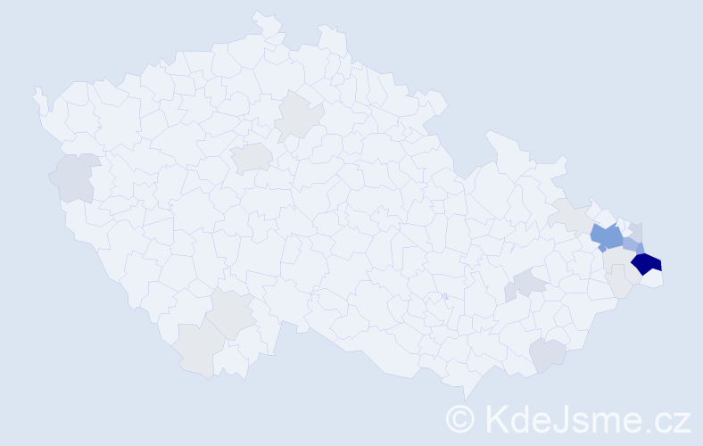 Příjmení: 'Szurman', počet výskytů 89 v celé ČR