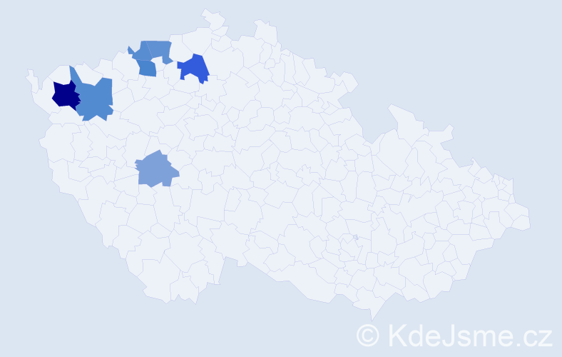 Příjmení: 'Eigler', počet výskytů 14 v celé ČR