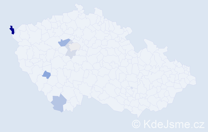 Příjmení: 'Velinger', počet výskytů 21 v celé ČR
