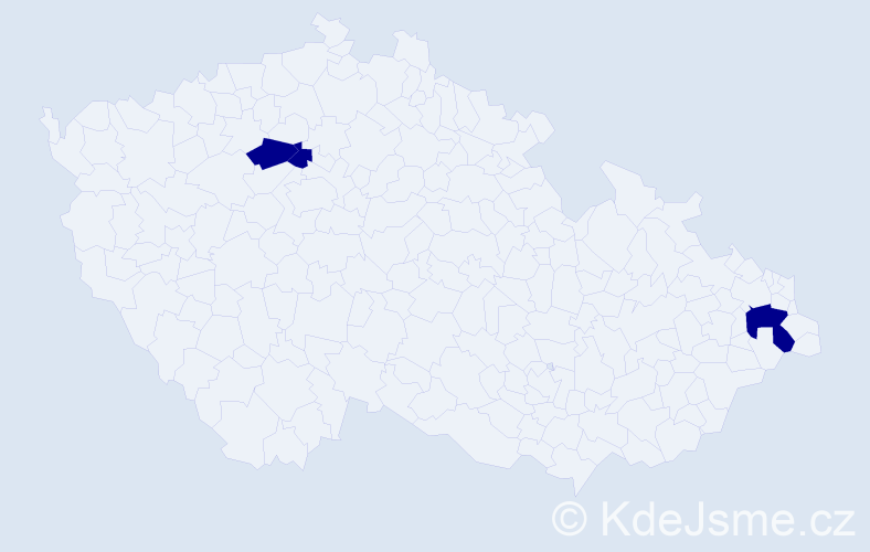 Příjmení: 'Szajkóvá', počet výskytů 3 v celé ČR