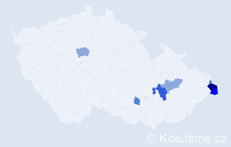 Příjmení: 'Sadowy', počet výskytů 18 v celé ČR