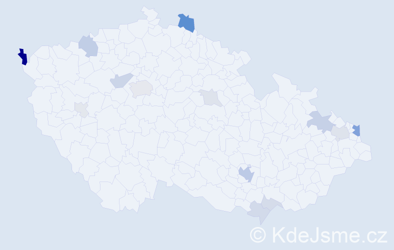 Příjmení: 'Rodák', počet výskytů 36 v celé ČR