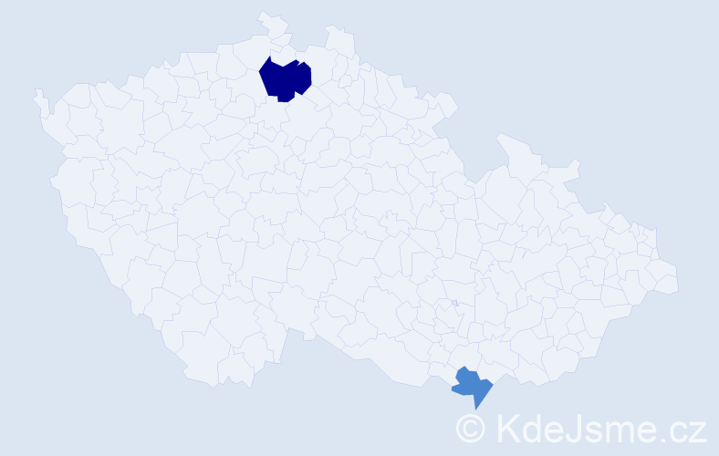 Příjmení: 'Seferović', počet výskytů 4 v celé ČR