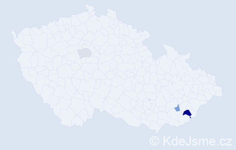 Příjmení: '"De Figueiredo"', počet výskytů 6 v celé ČR