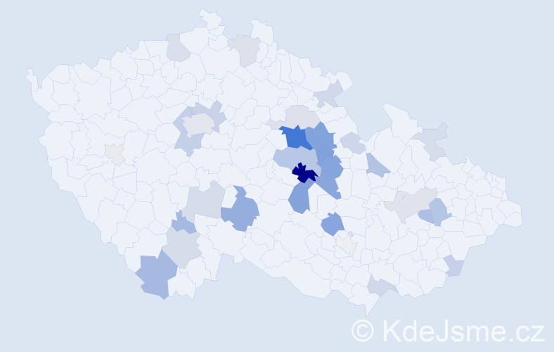 Příjmení: 'Nadrchal', počet výskytů 110 v celé ČR