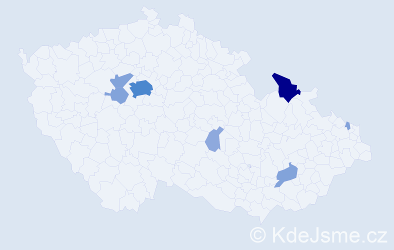 Příjmení: 'Klamert', počet výskytů 21 v celé ČR