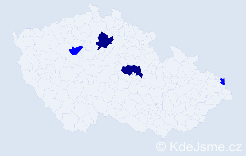 Příjmení: 'Gniewek', počet výskytů 6 v celé ČR