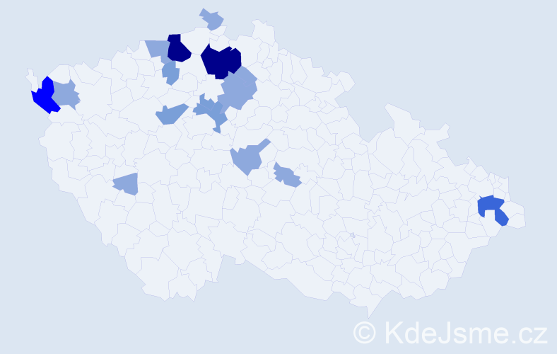 Příjmení: 'Matz', počet výskytů 39 v celé ČR