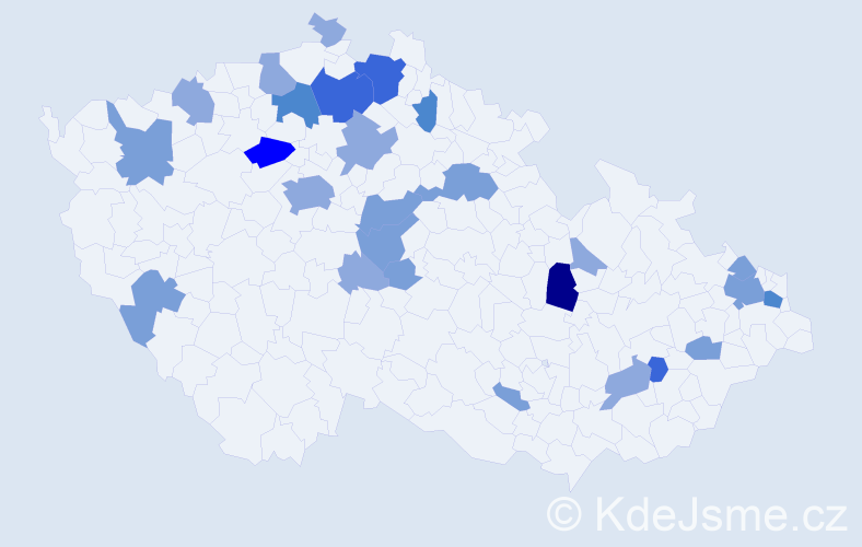 Příjmení: 'Riemer', počet výskytů 61 v celé ČR