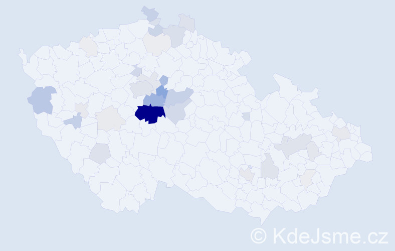 Příjmení: 'Breburdová', počet výskytů 154 v celé ČR