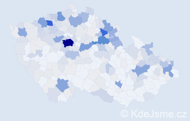 Příjmení: 'Peterová', počet výskytů 1041 v celé ČR