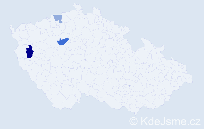 Příjmení: 'Wojtaszek', počet výskytů 5 v celé ČR