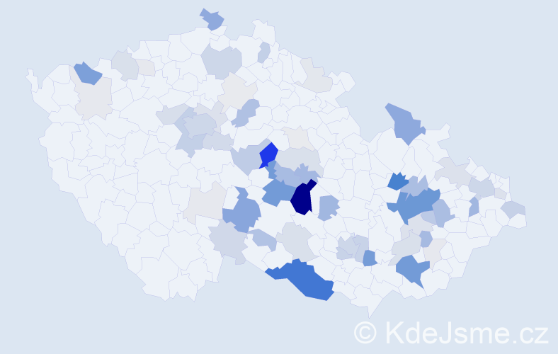 Příjmení: 'Kamarádová', počet výskytů 262 v celé ČR