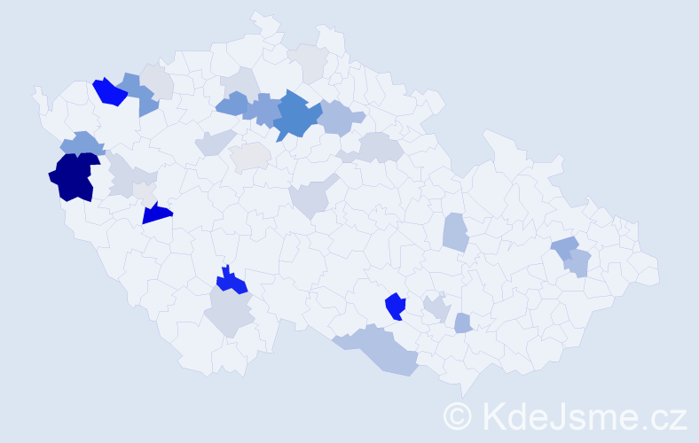 Příjmení: 'Kormošová', počet výskytů 83 v celé ČR