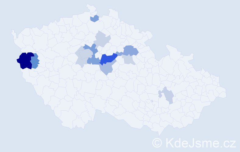 Příjmení: 'Ditrychová', počet výskytů 33 v celé ČR