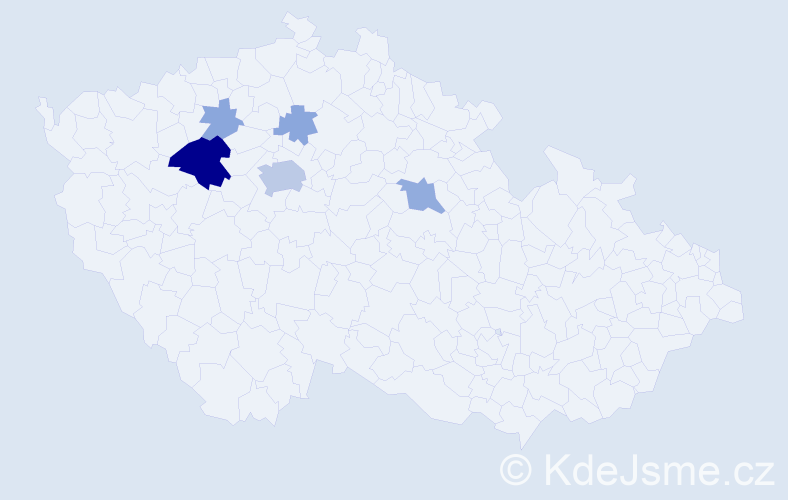 Příjmení: 'Laun', počet výskytů 18 v celé ČR