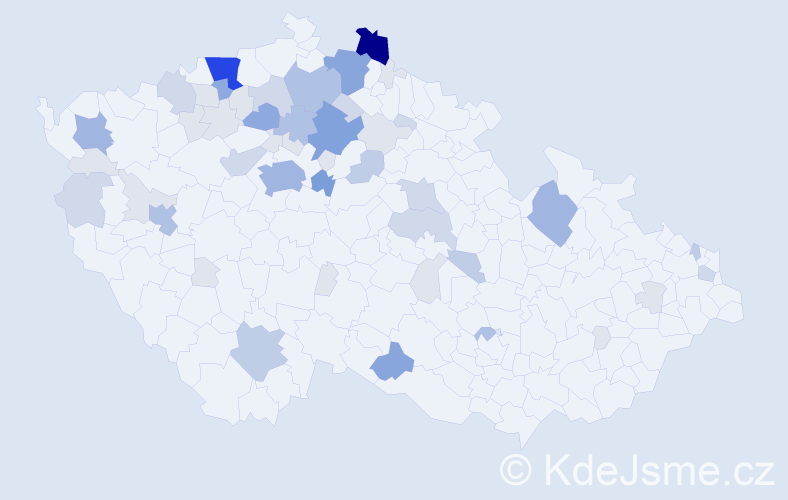 Příjmení: 'Bari', počet výskytů 171 v celé ČR