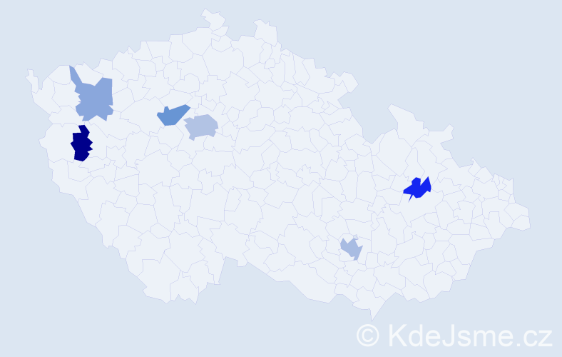 Příjmení: 'Michajluková', počet výskytů 12 v celé ČR
