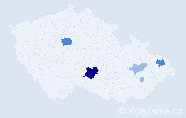 Příjmení: 'Seborská', počet výskytů 10 v celé ČR