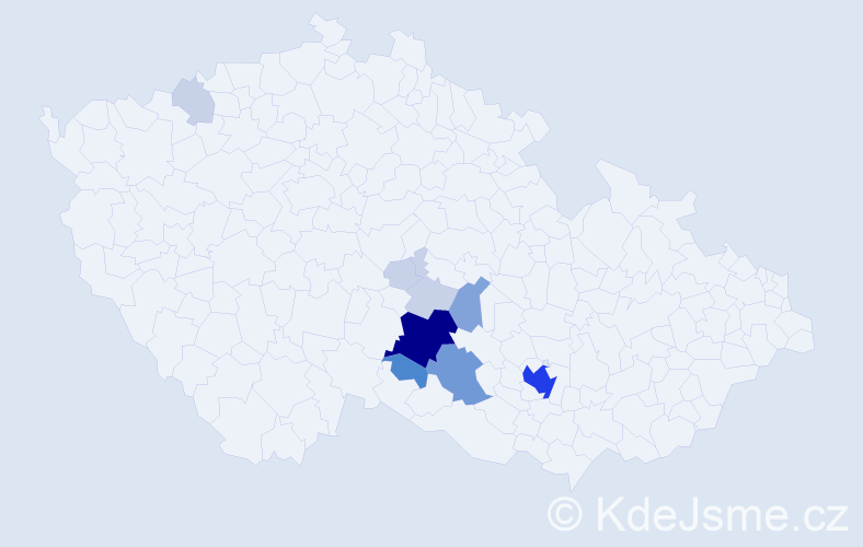 Příjmení: 'Ampapová', počet výskytů 36 v celé ČR