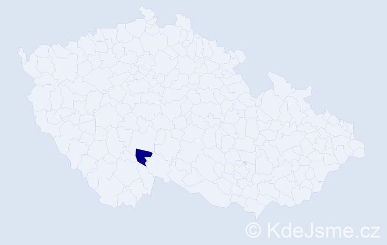 Příjmení: 'Huygheová', počet výskytů 1 v celé ČR