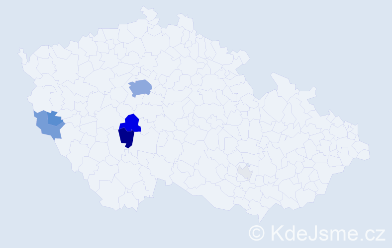 Příjmení: 'Fauknerová', počet výskytů 32 v celé ČR