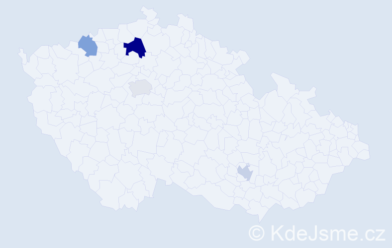 Příjmení: 'Nesvorová', počet výskytů 6 v celé ČR