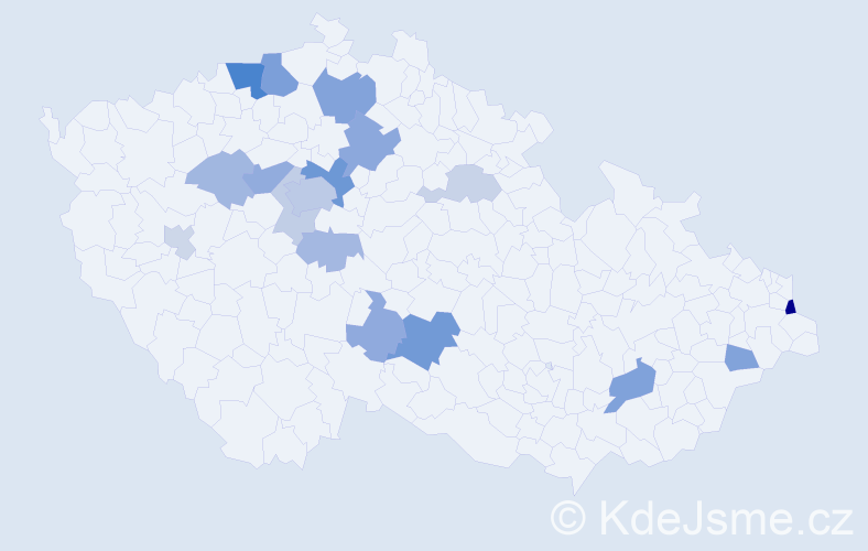 Příjmení: 'Saleh', počet výskytů 40 v celé ČR