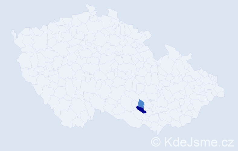 Příjmení: 'Kolibabová', počet výskytů 3 v celé ČR