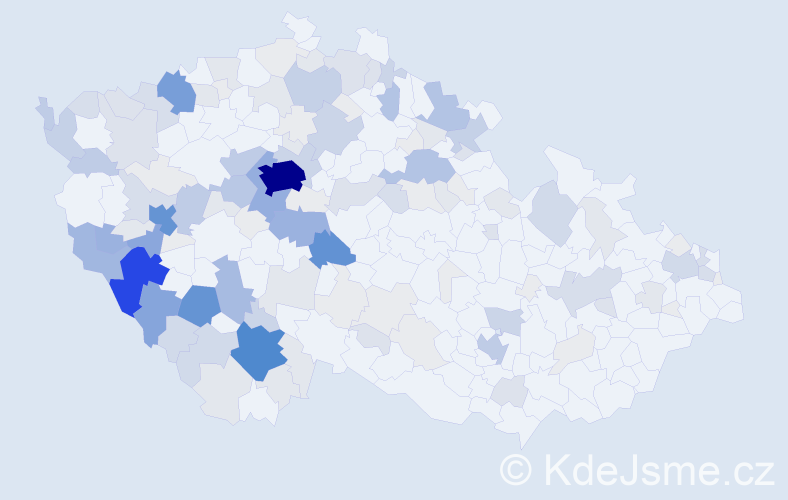 Příjmení: 'Babka', počet výskytů 654 v celé ČR