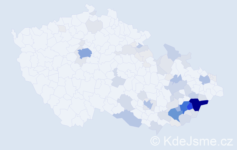 Příjmení: 'Gerža', počet výskytů 337 v celé ČR