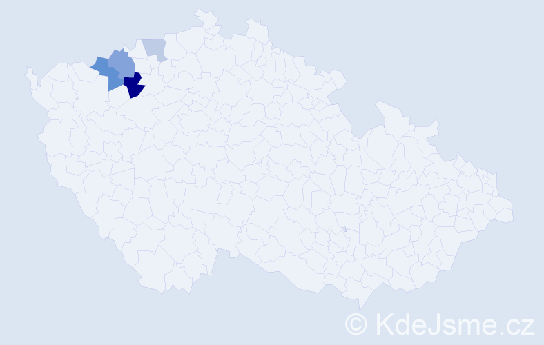 Příjmení: 'Werschallová', počet výskytů 8 v celé ČR