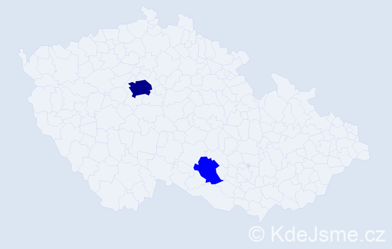 Příjmení: 'Markulyn', počet výskytů 3 v celé ČR