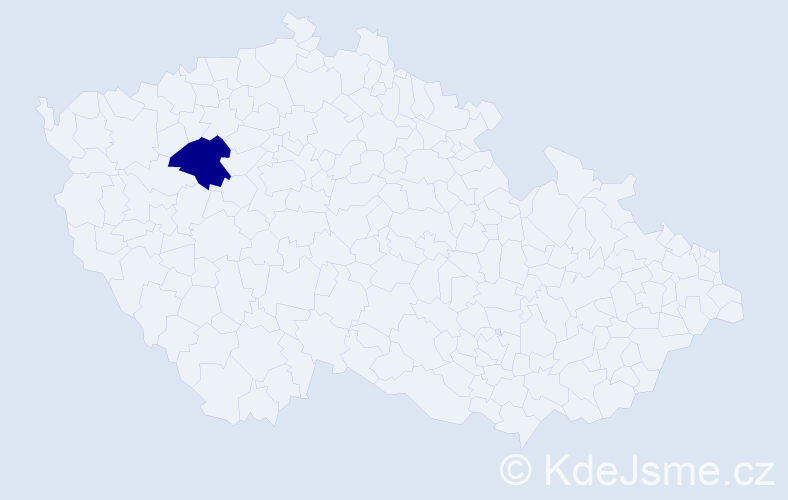 Příjmení: 'Liškova', počet výskytů 1 v celé ČR