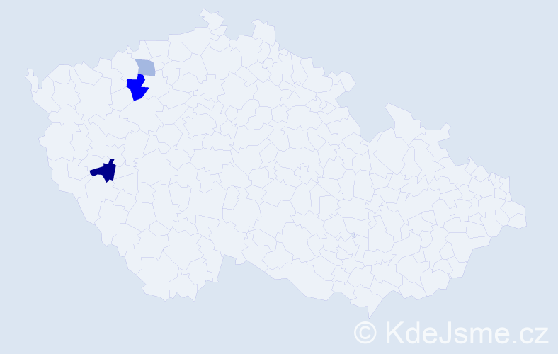 Příjmení: 'Tirsch', počet výskytů 5 v celé ČR