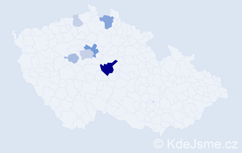 Příjmení: 'Vekrbauer', počet výskytů 21 v celé ČR