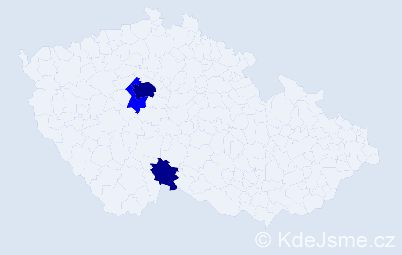 Příjmení: 'Gorškov', počet výskytů 5 v celé ČR