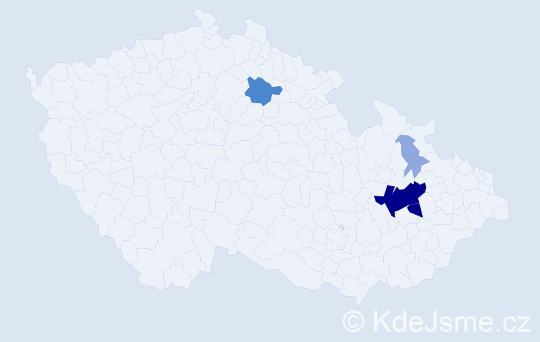 Příjmení: 'Dittmarová', počet výskytů 16 v celé ČR