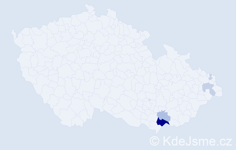 Příjmení: 'Weissberger', počet výskytů 21 v celé ČR
