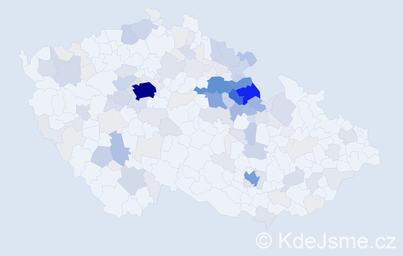 Příjmení: 'Brandejsová', počet výskytů 551 v celé ČR