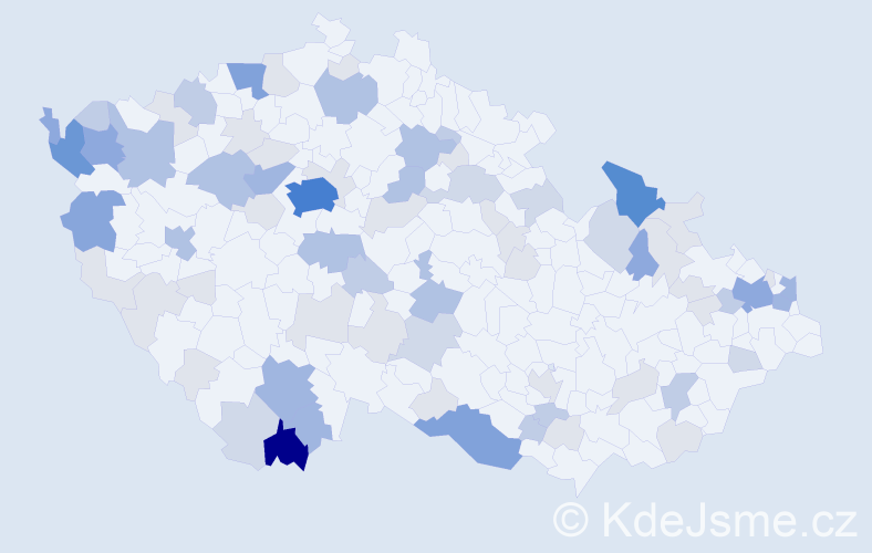 Příjmení: 'Šulek', počet výskytů 240 v celé ČR