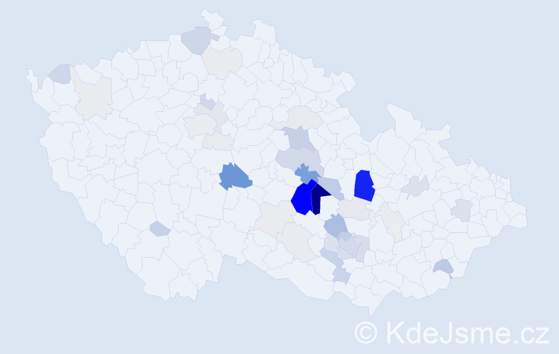 Příjmení: 'Tlustošová', počet výskytů 163 v celé ČR