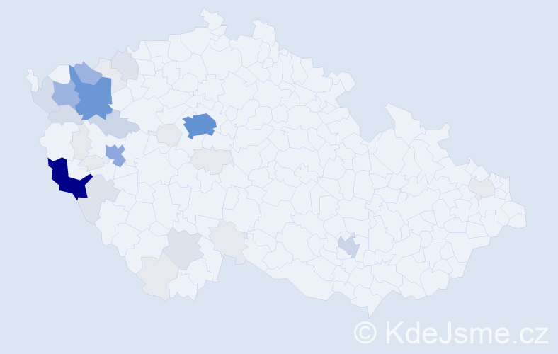 Příjmení: 'Märzová', počet výskytů 151 v celé ČR
