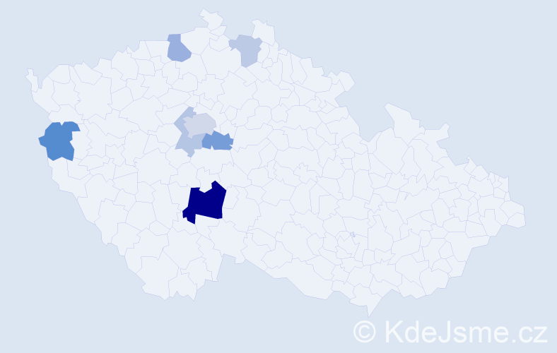 Příjmení: 'Basíková', počet výskytů 34 v celé ČR