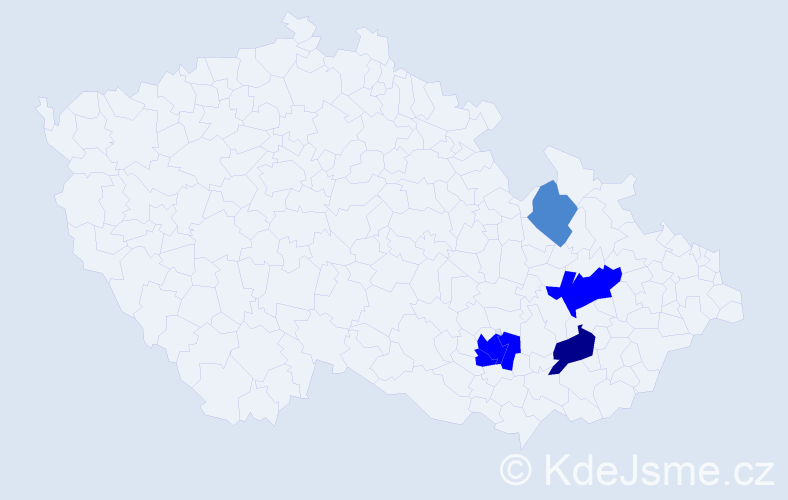 Příjmení: 'Gromes', počet výskytů 10 v celé ČR